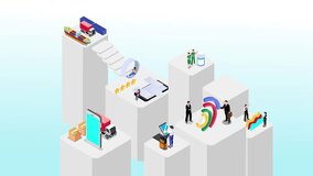 People using touch screen interfaces, augmented reality and IOT devices 3d animation cartoon - Powered by Shutterstock - Get 15% off with code: PIKWIZARD15