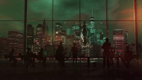 Digital brain displays a blueprint to a team. - Powered by Shutterstock - Get 15% off with code: PIKWIZARD15