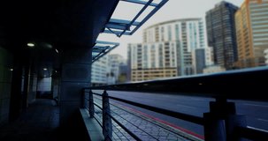 Stock limit and data analytics animation over urban cityscape background. Finance, technology, business - Powered by Shutterstock - Get 15% off with code: PIKWIZARD15