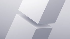 Abstract geometric animation, white minimalist background design, 4k seamless looped video, 3d render - Powered by Shutterstock - Get 15% off with code: PIKWIZARD15