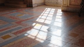 Sunlight Casting Shadows on Patterned Marble Floor - Powered by Shutterstock - Get 15% off with code: PIKWIZARD15