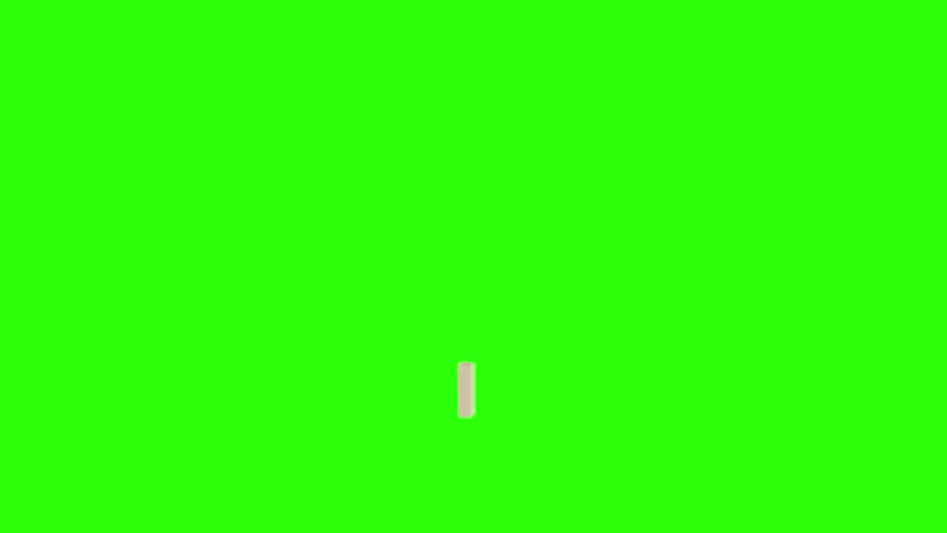 3d cardboard box animation on green