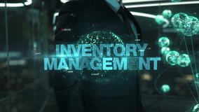 Inventory Management- businessman working with virtual reality at office. - Powered by Shutterstock - Get 15% off with code: PIKWIZARD15