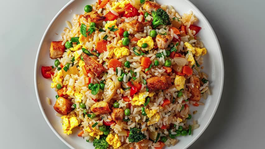 Delicious Homemade Chicken Fried Rice with Vegetables