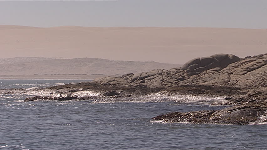 View of rocky coastline