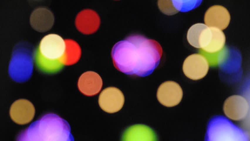 blurred christmas tree lights