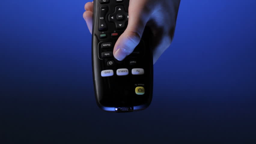 Changing channels on a TV remote
