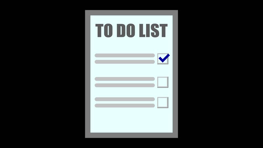 Animated To-Do List icon designed in flat icon style. Animation of To do list icons task manager concept  - Powered by Shutterstock - Get 15% off with code: PIKWIZARD15