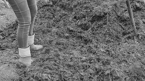 making compost in the garden with people stock footage stock video - Powered by Shutterstock - Get 15% off with code: PIKWIZARD15