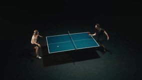 Table Tennis Players in a Match - Powered by Shutterstock - Get 15% off with code: PIKWIZARD15