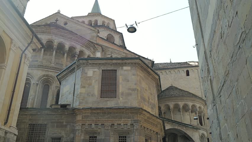 Bergamo, Lombardy, Italy - Views of the historic center of the upper city