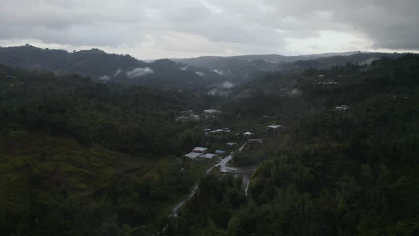 Drone shot of the center of Puerto Rico