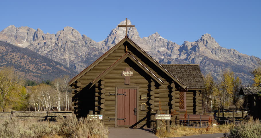 Lady Of The Transfiguration Chapel In Grand Teton National Park