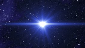 The Big Bang. Abstract rotating blue center optical lens flares shiny animation. 4K flares lamp rays dynamic effect element. Perfect fit for title, trailer.
 - Powered by Shutterstock - Get 15% off with code: PIKWIZARD15