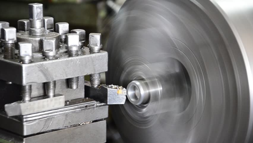 Lathe machining industrial aluminum peeling