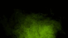 Real green smoke from incense on black background, smoke overlay in slow motion. Close up. - Powered by Shutterstock - Get 15% off with code: PIKWIZARD15