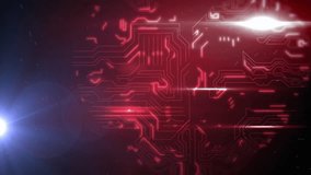 Animation of light trails data processing over circuit board heart on black background. Global connections, computing and data processing concept digitally generated video. - Powered by Shutterstock - Get 15% off with code: PIKWIZARD15