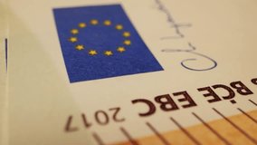 Fifty euro banknotes close-up. European currency EUR, EU Central Bank. 50 euro money macro. Economy, financial and banking concept in European union.  - Powered by Shutterstock - Get 15% off with code: PIKWIZARD15