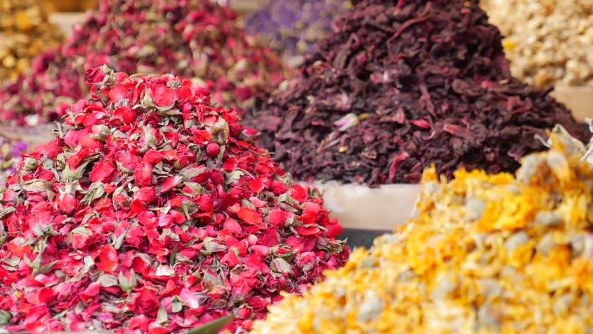 Dry roses tea, dried petals of rose Healing herbs herbal medicine. 