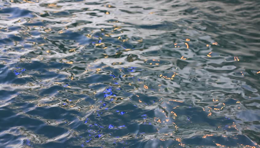 Water surface. Reflections on the sea surface. 