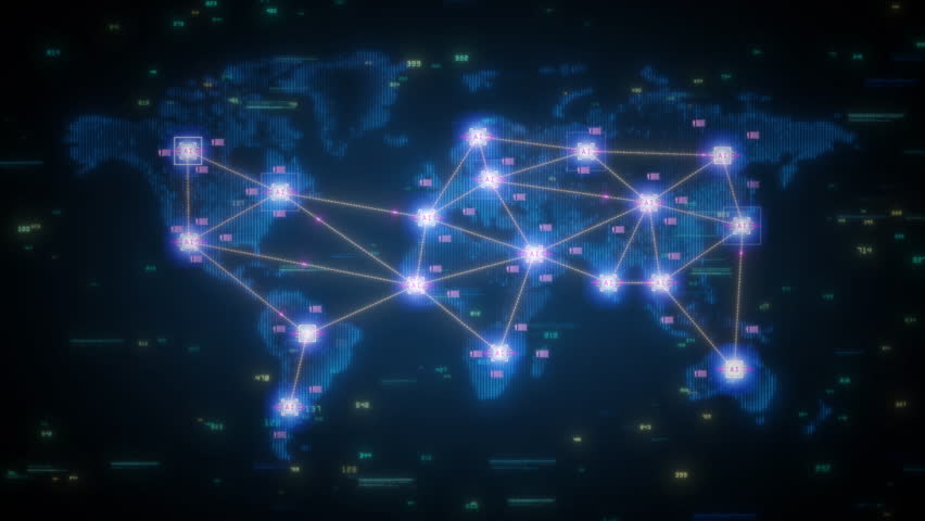 Global AI Network Transforming Digital Connectivity and Communication - Ideal for Technology, Innovation, and Worldwide Change Themes - Powered by Shutterstock - Get 15% off with code: PIKWIZARD15