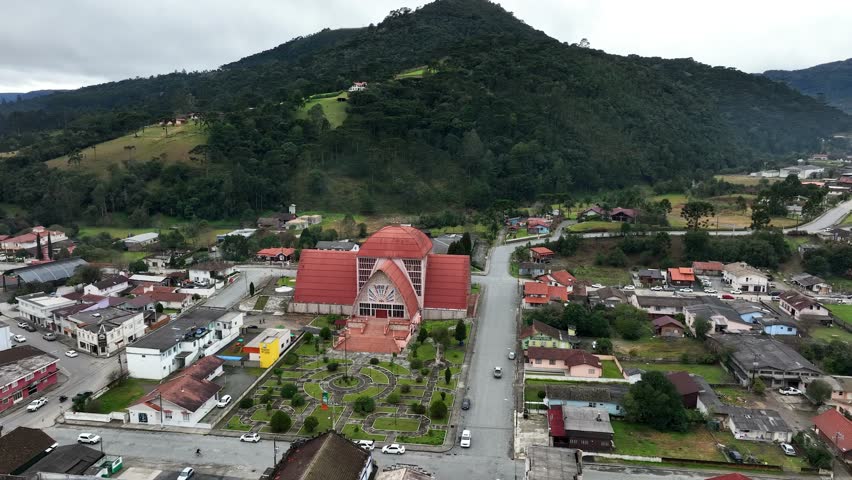 Urubici in Santa Catarina, Brazil. Aerial view.