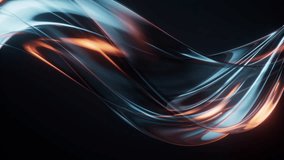 Dark transparent glass curves background, 3d rendering. Motion graphic. - Powered by Shutterstock - Get 15% off with code: PIKWIZARD15