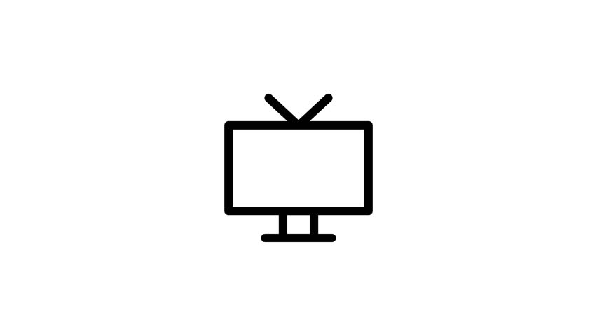 Media and Electronic Machines Line Icons

