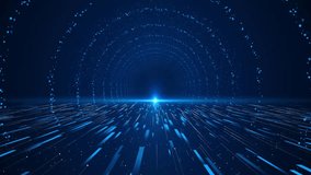 Digital futuristic tunnel metaverse Ai Cyberpunk data deep learning sci-fi hologram tunnel robotic, hologram ai technology cyber network, system of galaxy science artificial intelligence innovation 4k - Powered by Shutterstock - Get 15% off with code: PIKWIZARD15