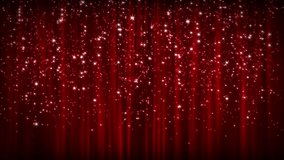 Abstract background of bright glitter particles. Bright particles of dust and stars move against the background of a theater curtain made of red fabric.  seamless loop
 - Powered by Shutterstock - Get 15% off with code: PIKWIZARD15