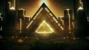 Ancient Stargate Portal in a Grass Field - Fantasy Abstract Loop Background - Powered by Shutterstock - Get 15% off with code: PIKWIZARD15