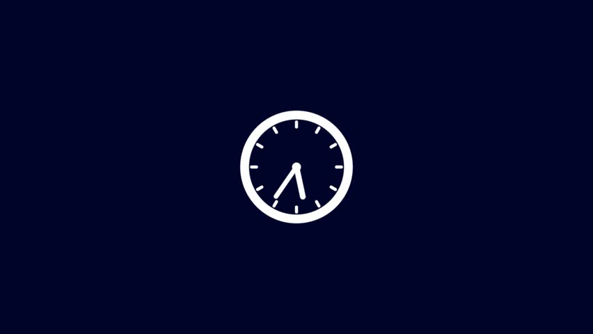 Fast Motion Clock Icon animation.