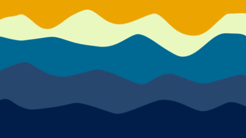 Abstract Ocean Wave background Animation