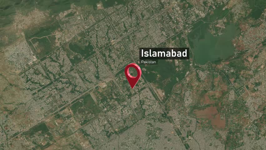 Islamabad City Map Zoom (Pakistan) from Space to Earth