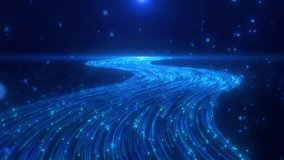 Blue particle river lines shuttle background - Powered by Shutterstock - Get 15% off with code: PIKWIZARD15