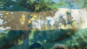 Animation of flag of hounduras over diverse children. Global lifestyle, family and patriotism concept digitally generated video. - Powered by Shutterstock - Get 15% off with code: PIKWIZARD15