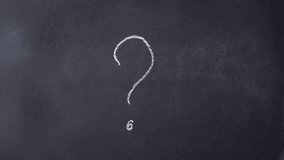 Have question symbol. Blackboard writing hand drawn question mark icon.  Find answers who, what, where, when, why, how. 4K Footage - Powered by Shutterstock - Get 15% off with code: PIKWIZARD15
