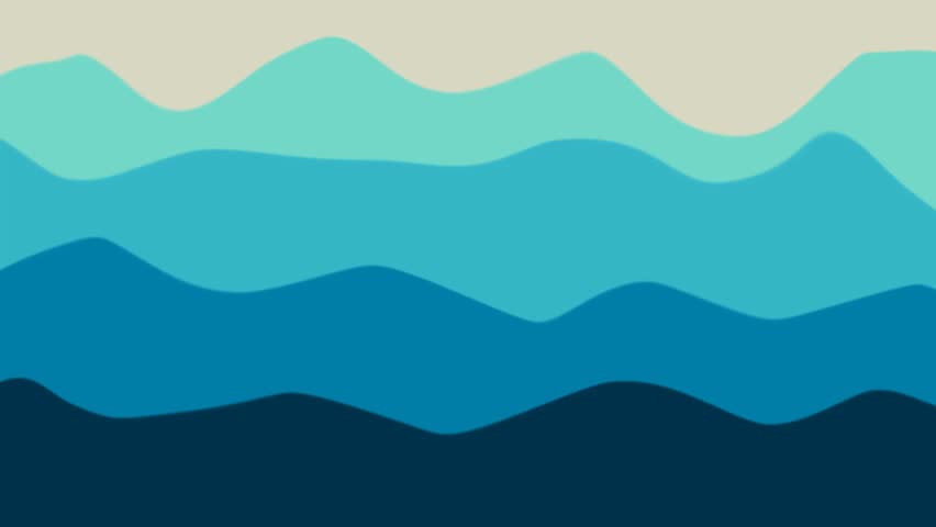 Abstract Ocean Wave background Animation