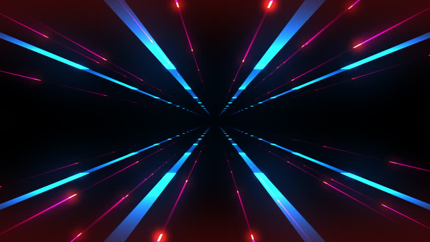 Abstract Neon Light VJ LOOP 3D Rendering