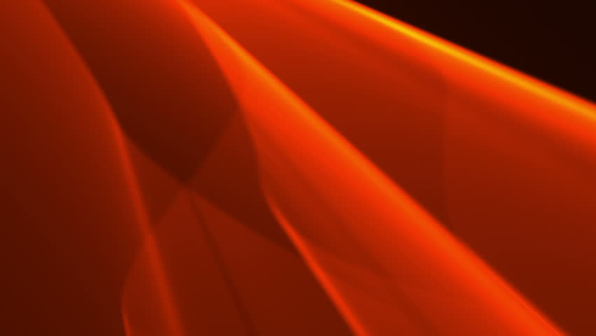 Glowing orange shapes smoothly flowing one into another