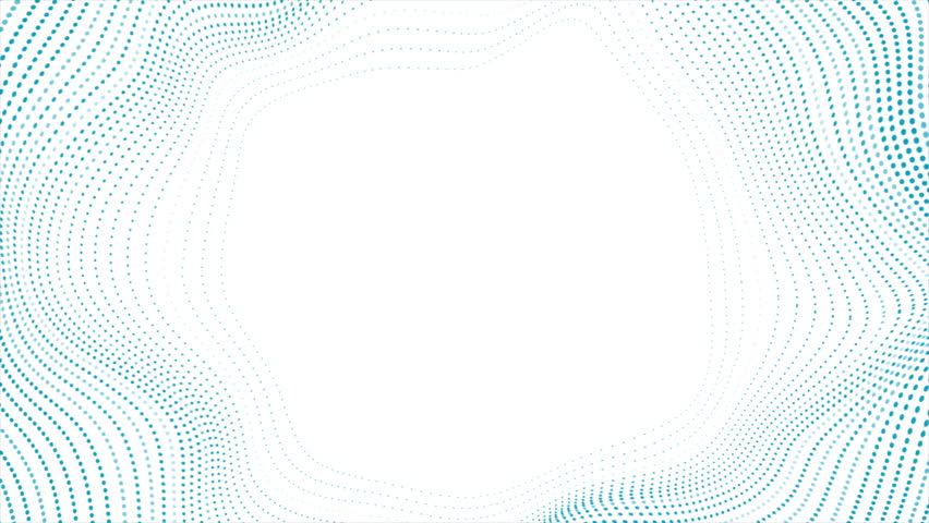 Bright blue minimal dotted wavy lines abstract futuristic background. Seamless looping geometric waves motion design. Video animation Ultra HD 4K 3840x2160