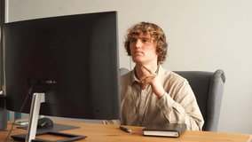 a man thinks near a computer - Powered by Shutterstock - Get 15% off with code: PIKWIZARD15