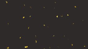 Gold-colored paper falling on a black background - Powered by Shutterstock - Get 15% off with code: PIKWIZARD15