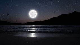 a night sea sky with moon and stars
 - Powered by Shutterstock - Get 15% off with code: PIKWIZARD15