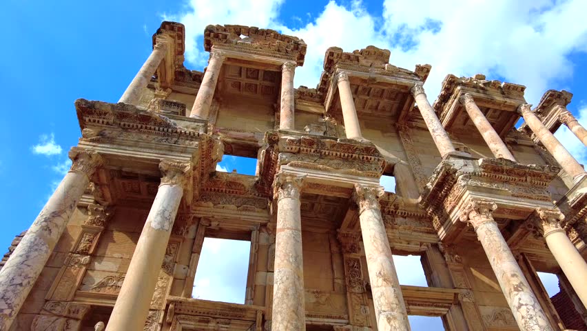 The Library of Celsus is an ancient Roman building in Ephesus, Anatolia, today located near the modern town of Selçuk, in the İzmir Province of western Turkey.