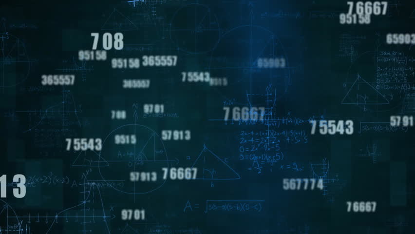 Animating mathematical formulas and numbers over dark blue background. Animation, mathematics, technology, science, data, futuristic - Powered by Shutterstock - Get 15% off with code: PIKWIZARD15