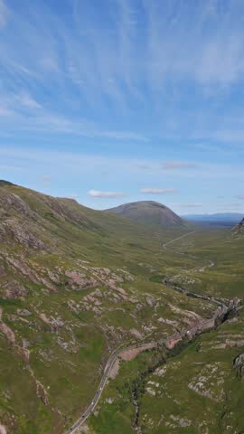 Glencoe and the surrounding hills in Scotland