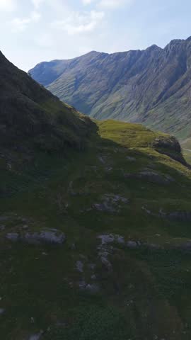 Glencoe and the surrounding hills in Scotland