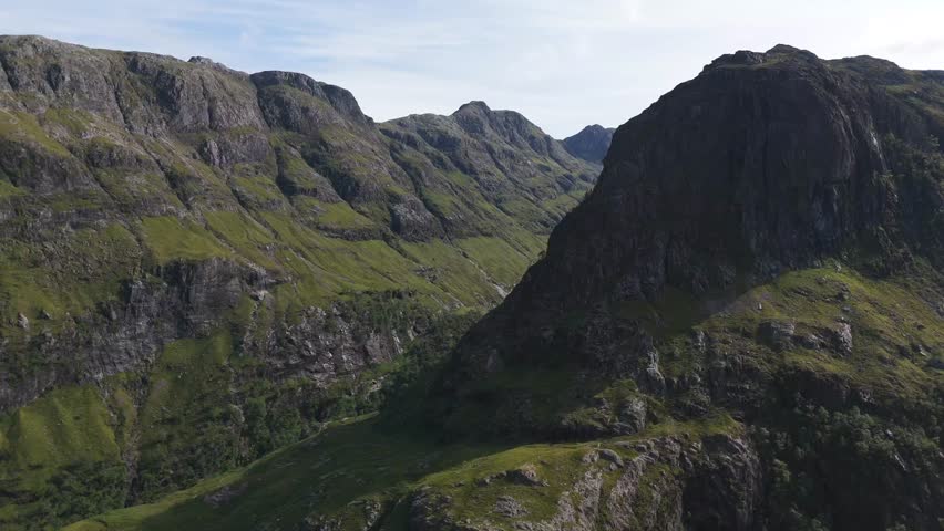 Glencoe and the surrounding hills in Scotland