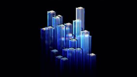 Abstract animation, dark geometric design with moving glass blocks, 4k looping video, 3d render - Powered by Shutterstock - Get 15% off with code: PIKWIZARD15